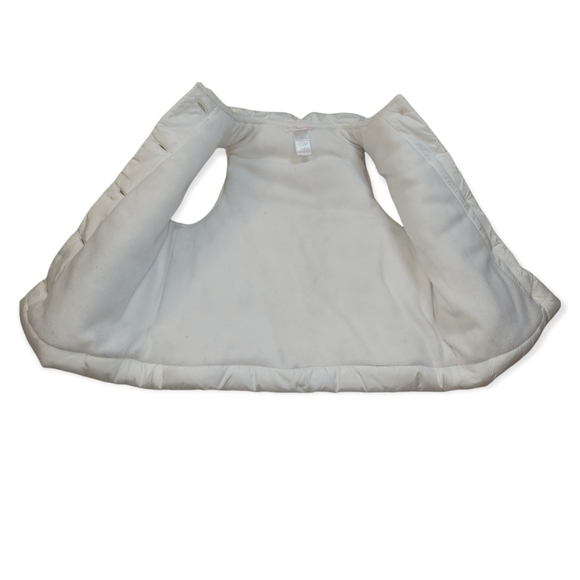 Janie and Jack white Girl's puffer vest size 4-5 - Picture 4 of 6